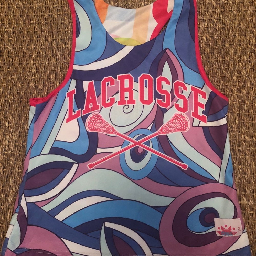 Chill Life Colorful Reversible Lacrosse Tank YM